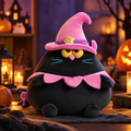 (LIMITED) Halloween Black Witch Cat Soft Plush