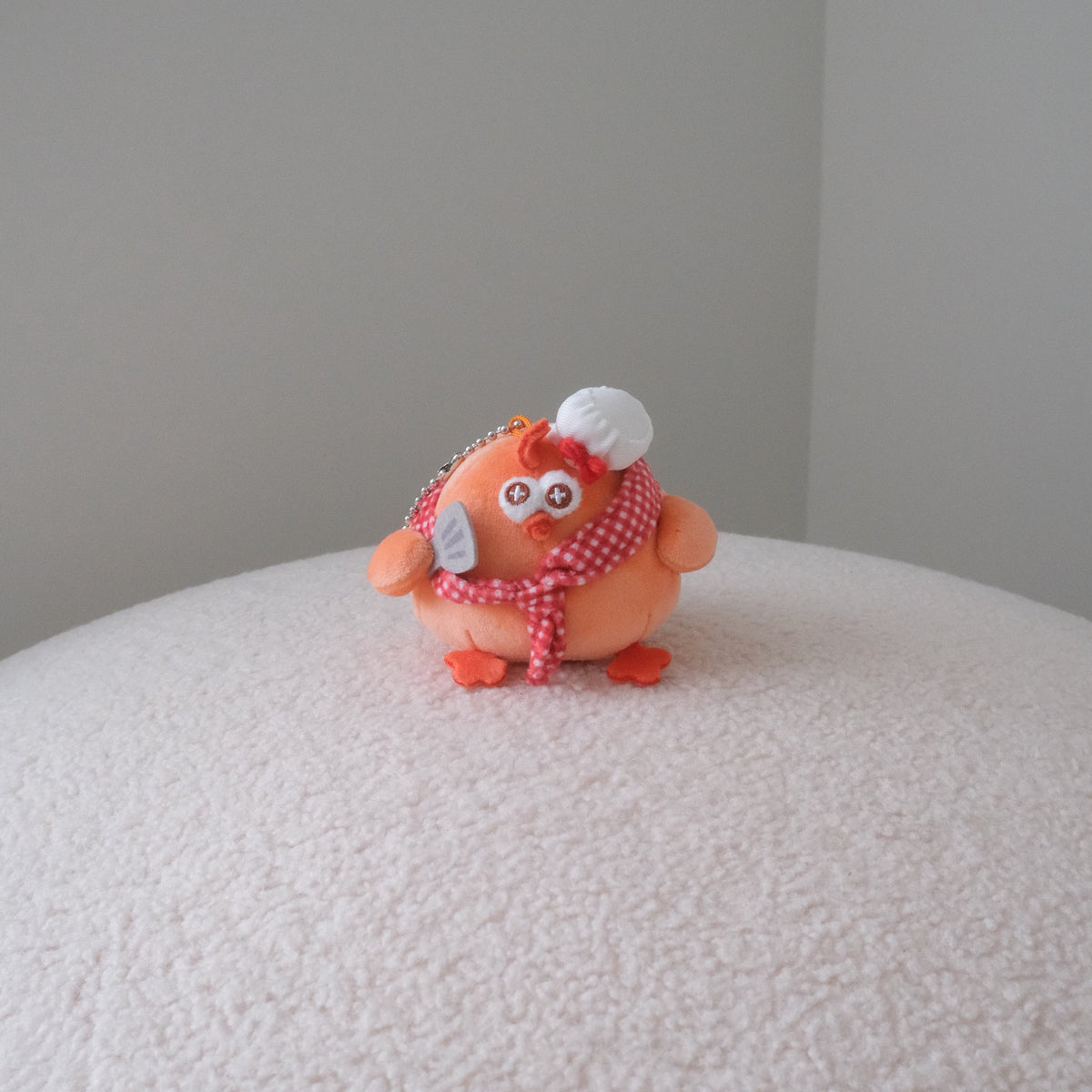 (NEW) Dundun Chicken Sweet Spot Bakery Series Soft Plush Keychains (Set of 3)