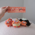 (NEW) Dundun Chicken Sweet Spot Bakery Series Soft Plush Keychains (Set of 3)
