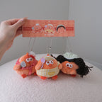 (NEW) Dundun Chicken Sweet Spot Bakery Series Soft Plush Keychains (Set of 3)