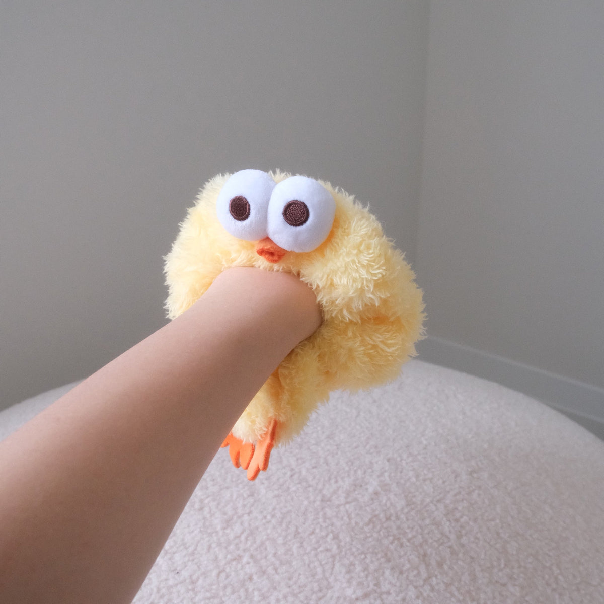 Dundun Chicken Soft & Fluffy Scrunchie Hair Tie