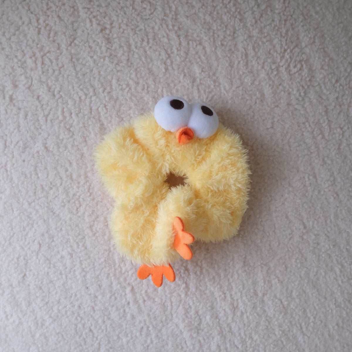 Dundun Chicken Soft & Fluffy Scrunchie Hair Tie