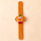 (RARE FIND) Pumpkin Dundun Chicken Soft Plush Slap Bracelet