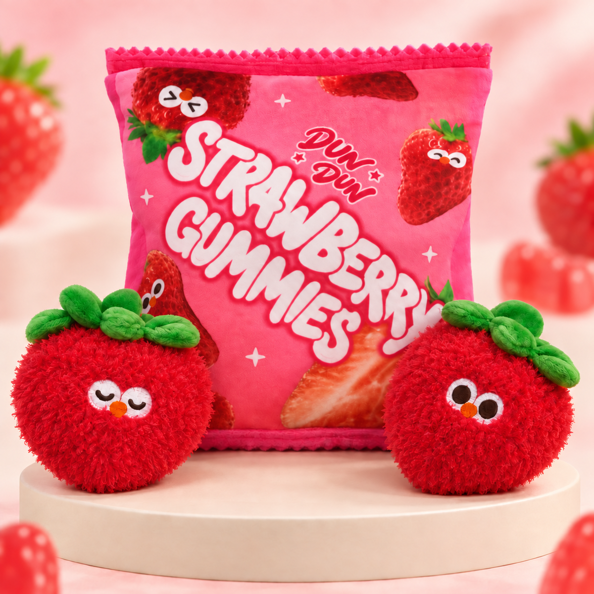 (NEW & LIMITED) Interactive Dundun Chicken Strawberry Gummies Snack Bag