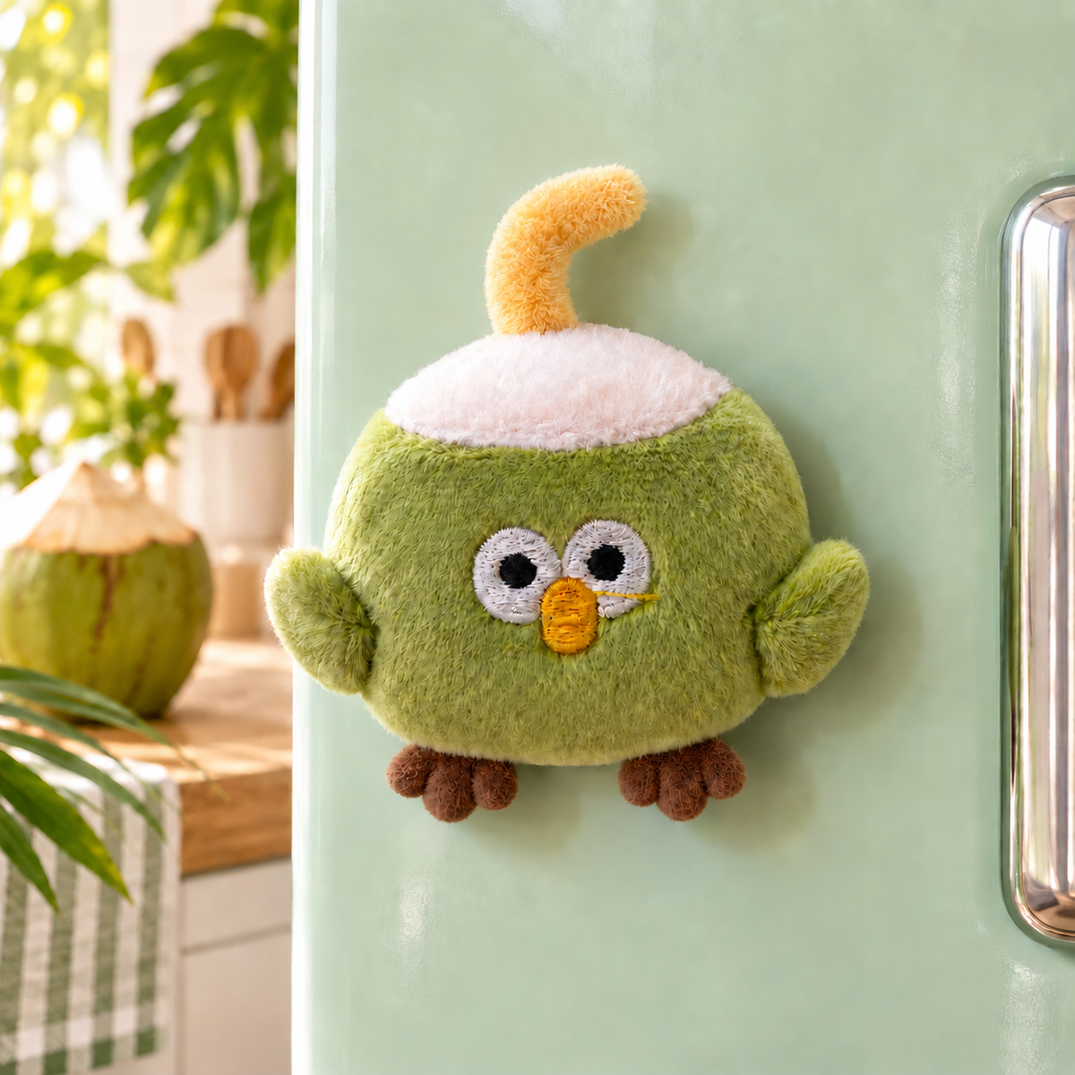 (RARE FIND) Coconut Dundun Chicken Plush Magnet